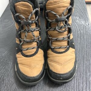 Sorel Kids Tan and Black Boots